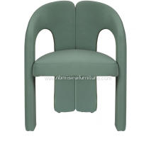 Italian Minimalist living room green Dubet lounge chairs